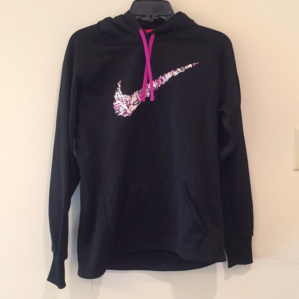 NIKE therma-fit black and purple hoodie